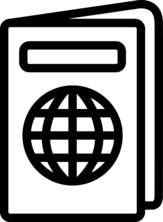 Open Passport Engraving Svg Design, Free Vectors File